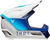 Thor Youth Fleet Storm Helmet - Medium, Blue/White - MX helmet for youth riders