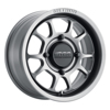 MR409 Bead Grip 14x7 / 4+3/13mm Offset / 4x156 / 132mm CB Steel Grey Wheel