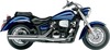 Scalloped Tip Slip On Exhaust - For 07-17 Yamaha V-Star 1300