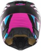 ICON Elsinore Rad Dawn Helmet 2XL Black/Pink/Blue/White - Modular FRP Composite Helmet, Size 2XL