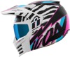 ICON Elsinore Rad Dawn Helmet 2XL Black/Pink/Blue/White - Modular FRP Composite Helmet, Size 2XL