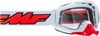 FMF PowerBomb Goggles Rocket White Clear Lens