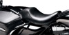 Bare Bones Smooth Vinyl Solo Seat Black Upfront - For 02-07 Harley FLHR