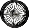 HardDrive RR 48-Spoke Black Rear Wheel 18x4.25 For 2000+ Models - Rear spoked wheel, fits 2000+ models