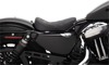 Bobber Double Diamond Vinyl Solo Seat Black/Silver - For 10-20 HD XL