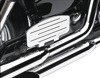 Swept Passenger Floorboards Chrome/Black - For 07-15 Yamaha XVS1300 V-Star