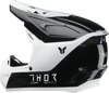 Thor Youth Fleet Storm Helmet - Medium, Gloss Black/White - Youth MX helmet, Medium, Gloss Black/White