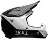 Thor Youth Fleet Storm Helmet - Medium, Gloss Black/White - Youth MX helmet, Medium, Gloss Black/White