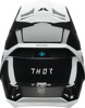 Thor Youth Fleet Storm Helmet - Medium, Gloss Black/White - Youth MX helmet, Medium, Gloss Black/White