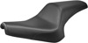 Profiler Basketweave Vinyl 2-Up Seat Black Low - For 13-19 Yamaha XVS950 Bolt