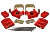 73-84 K5 Blazer 4WD Fullsize Red Complete Motor&Trans Mount Set Zinc Finish