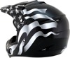 FX-17 Flag Full Face Offroad Helmet White/Black Small