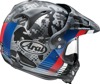 Arai XD-4 Cover Helmet XS Matte Red/UK Frost/White/Gray - Dual sport helmet with removable liner