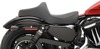 Predator Smooth Vinyl 2-Up Seat Black Foam - For 04-20 Harley XL