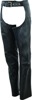 Plains Leather Chaps Black Womens - Small