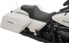 Predator Smooth Vinyl 2-Up Seat - Black - For 08-20 Harley FLH FLT