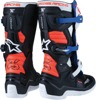 Moose Offroad Youth Tech 7S Boots Size 8 Black/White - Youth off-road boots, size 8, black/white