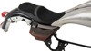 Low-Profile Suede Dbl-Diamond Leather 2-Up Seat - Harley FLH FLT w/Razorback