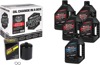 V-Twin Oil Change Kit Synthetic w/ Black Filter Sportster