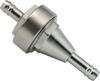 1/4 in Inline Fuel Filter - 1.25" Long Aluminum Housing - Ti Color