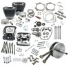 00-06 BT 124in Hot Set Up Kit w/ S&S Cylinder Heads - Wrinkle Black