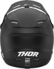 Youth Sector Full Face Offroad Helmet Solid Black Y-Small