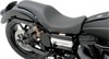 Predator Smooth Leather 2-Up Seat Black Low 3/4" - For 06-17 HD Dyna