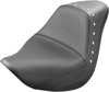 Renegade Deluxe Studded Solo Seat Black Gel Low - For Kawasaki VN900 Vulcan Classic