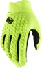 100% Men's Geomatic Gloves Flo Yellow - Medium, ATV/Motocross/Off-Road