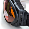 A30 Riding Goggles, Amber Lens w/ Foam Padded & Vented Frame