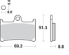 HS Street Excel Sintered Front Brake Pads