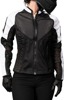 ICON Women's Mesh AF Jacket Black/White L - Durable sport fit mesh jacket