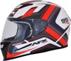 FX-99 Full Face Street Helmet Red Medium