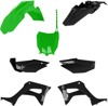 Acerbis Full Plastic Kit - Black & Green - Fits 2019+ Honda CRF110F