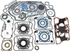 Complete Engine Gasket Kit w/ .045" Head Gaskets & Rubber Rocker Cover - For 91-03 H-D Sportster 883