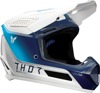 Thor Fleet Storm Helmet Gloss Blue/White Large - MX helmet with ERT and dual-density EPS