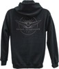 Men's Gold Wing Burst Zip Hoody - Gw Burst Zip Hoody Blk Md