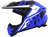 FX-19R Racing Full Face Offroad Helmet Matte Blue/White X-Large