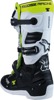 Moose Offroad Youth Tech 7S Boots Black/White/Yellow Size 8 - Youth motocross boots with premium protection