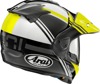 Arai XD-5 Cosmic Helmet 2XL Yellow - Dual sport helmet with Cosmic graphic