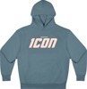 ICON Rizz Rizz Hoodie Men's Medium Blue/Off-White - Ultra-soft cotton/polyester hoodie