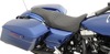 Caballero Diamond Leather 2-Up Seat - Black - For 08-20 Harley FLH FLT