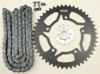 V3 Chain & Sprocket Kit Black SX Chain 520 15/47 Black Steel - For 01-03 Suzuki GSX-R600