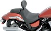 Plain Vinyl Solo Seat Black EZ Mount Low - For 11-16 Yamaha Stryker