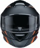 Z1R Solaris 2.0 Slater Modular Helmet Matte Black/Orange M - Modular helmet with sun visor and vents