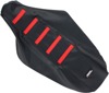 Black/Red Ribbed Seat Cover - For 00-07 Honda CR125R CR250R