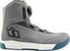 ICON Overlord Vented CE Boots - Teal/White/Gray - 10.5 - Vented CE boots with BOA closure and D3O inserts