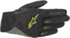 Shore Motorcycle Gloves Black/Yellow 2X-Large