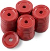 Round Grand Digger Support Plates - Rnd Grnd Dger 48Pk Red