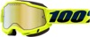 Accuri 2 Snow Fluorescent Yellow Goggles - Gold Dual Mirrored Lens